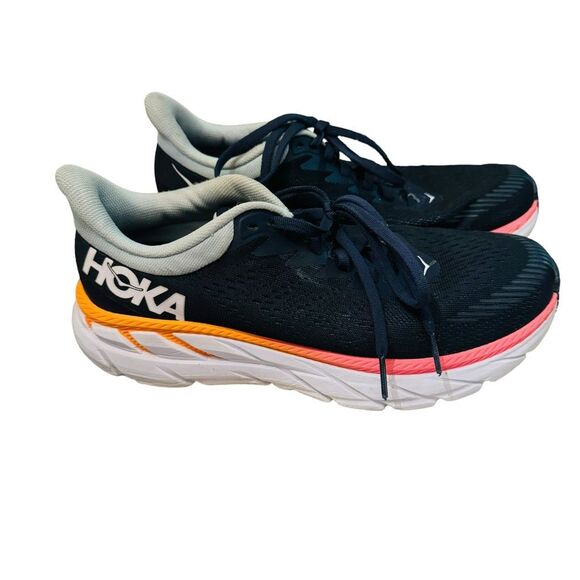 Hoka Shoes - Hoka One One Women's Clifton 7 Running shoes  Black Iris / Blue Haze US size 7.5